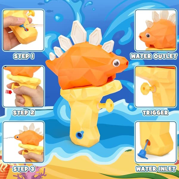 Vattenpistoler Dinosaurier 10-pack YIMORE