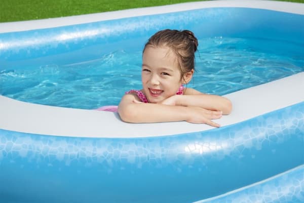 Bestway Blue Rectangular Familiy Pool -2.62m x 1.75m x 51cm - blue