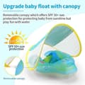 Miniatyrbild 2 av 4: Uppblåsbar babyboj med parasoll - LEYTN - Leytn® - PVC - Blå - Poolsits - 6-36 månader