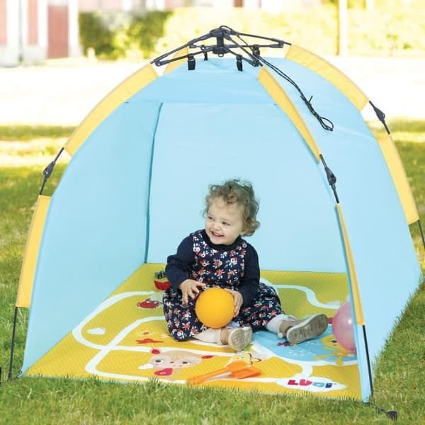 LUDI anti-UV tält - Lekbräda för baby - Lätt att öppna och förvara