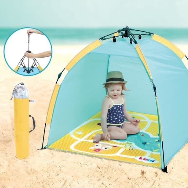 LUDI anti-UV tält - Lekbräda för baby - Lätt att öppna och förvara