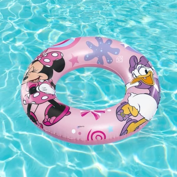 Bestway Minnie Mouse Uppblåsbar Barnring 48 cm - Rosa - Högkvalitativ PVC
