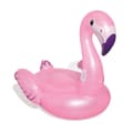 Miniatyrbild 1 av 4: Lyx XXL åkbar rosa flamingoboj - BESTWAY - 173 x 170 cm - Motståndskraftig vinyl - Säkerhetsventiler