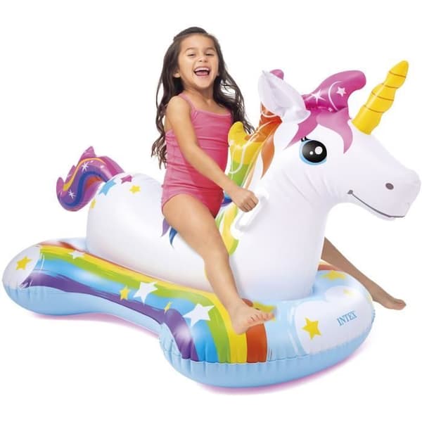 Intex Uppblåsbar Unicorn att åka på