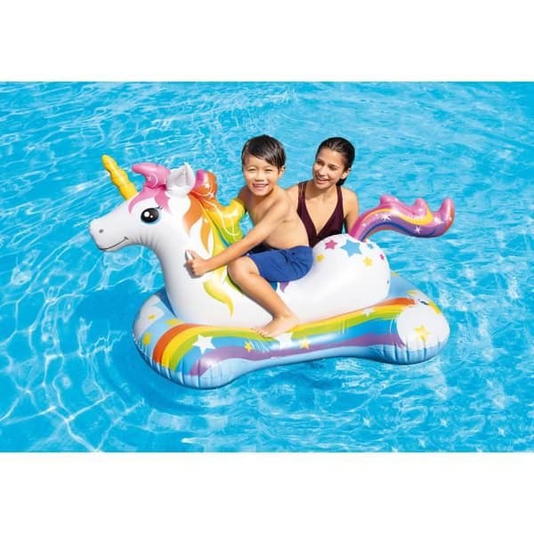 Intex Uppblåsbar Unicorn att åka på