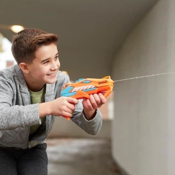 NERF Super Soaker DinoSquad Raptor-Surge Water Gun - Vattenspel utomhus för barn från 6 år och uppåt