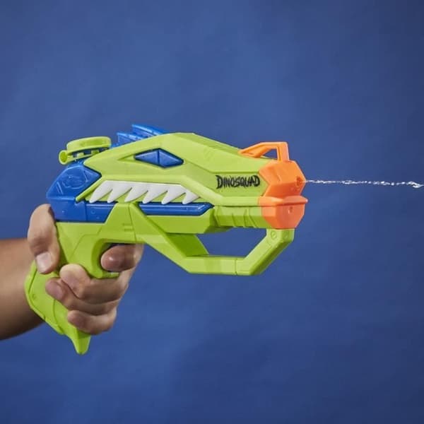 Nerf Dual Pack DinoSquad Raptor-Surge, 2 Super Soaker vattenblasters, dinosauriedesign, vattenspel, från 6 år
