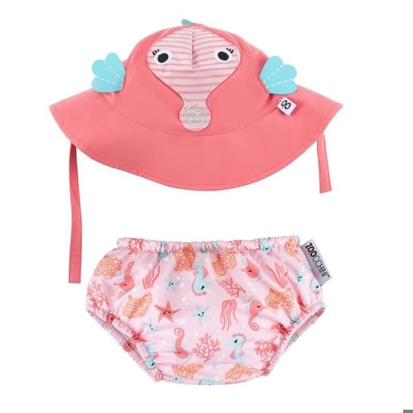 Zoocchini - sjöhästtröja och hatt (6-12M) - ELEMENT FÖR BARN