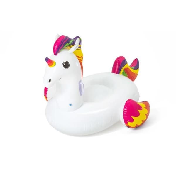 Unicorn ridbar XXL-boj - BESTWAY - Säkerhetsventiler - Robusta handtag - Reparationslapp ingår