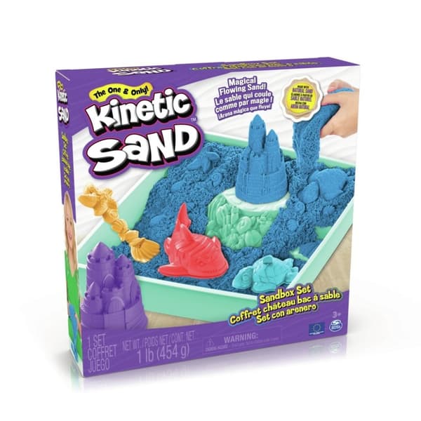 Kinetisk sand sandkasse blå