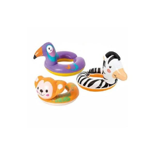 Boj Djurhuvudringar Zebra, Bird, Monkey - 3 olika modeller 3-6 år