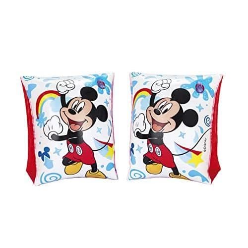 Simhallsband - BESTWAY - Mickey Mouse - Flera färger - Hållbar vinyl - 2 luftkammare