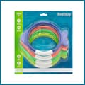 Miniatyrbild 5 av 5: Bestway Lil Fish Pool Game med 4 färgade dykringar Blå Orange Grön för barn