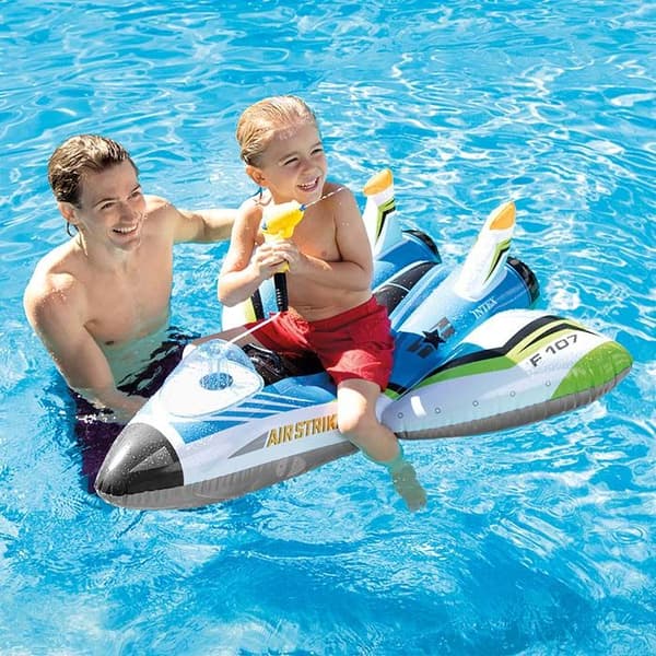 Intex uppblåsbart plan + vattenpistol