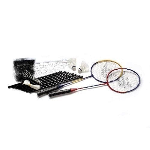 Vicfun Hobby Set Ett röd/blå/gul/svart badmintonsats
