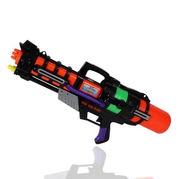 TD® - Toy Water Gun Orange and Black 56 cm Stor tank 900 ML Stor räckvidd 8m Strand eller pool barn vuxen