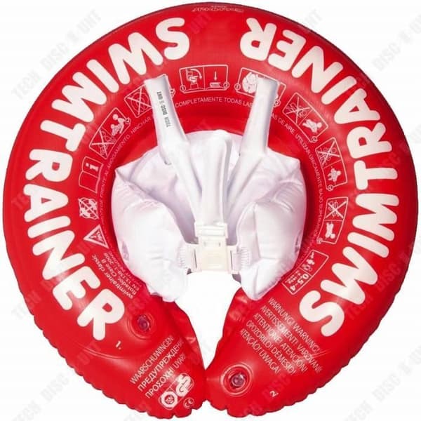 TD® uppblåsbar babypool flyta 3 månader barn dubbel flyte säker sits flicka pojke sitter simning arm ring säkerhetsring
