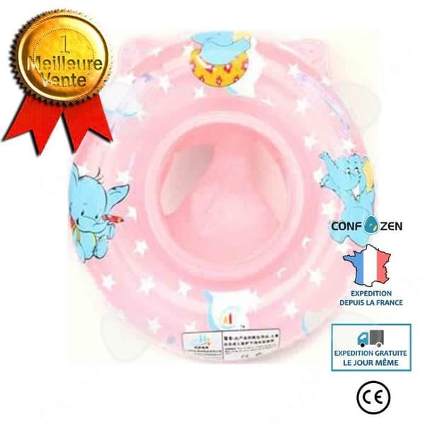 CONFO® babystol boj rosa pool strand uppblåsbar säkerhet elefant mönster pvc barn leksak 6-36 månader djur flicka pojke ro
