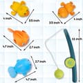 Miniatyrbild 3 av 4: Badleksaker-TD®-Set med 5 delar-TD®-Colorful-TD®-Många sätt att leka på