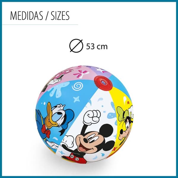 Strandboll - BESTWAY - Mickey & Friends - 2 år och äldre - Uppblåsbar - Rolig