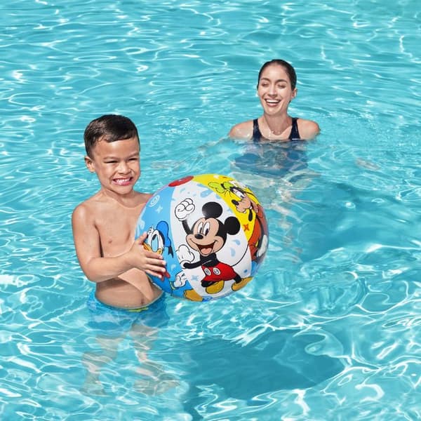 Strandboll - BESTWAY - Mickey & Friends - 2 år och äldre - Uppblåsbar - Rolig
