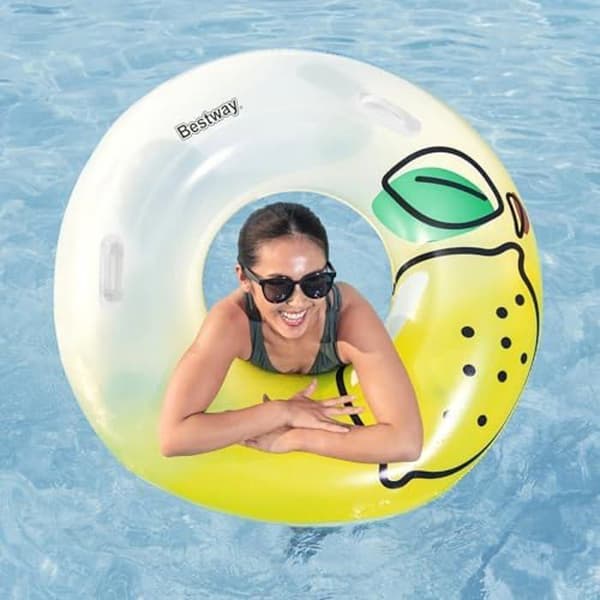 Bouée - BESTWAY - Citron Fresh Squeezed - 99 cm - Gul - För barn från 6 år