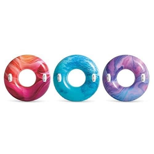 Vattenmelonbåge - INTEX - NATURE - 1,14 m - 2 handtag - Röd, blå, lila vinyl