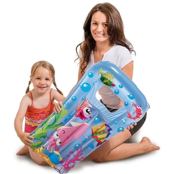 HAPPYPEOPLE KINDER-LUFTMATRATZECA. 67X43 CM, 2-FARBIGSORTIERT, MED FE