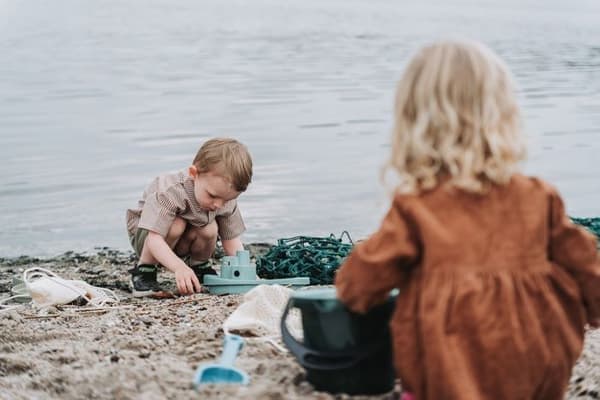 Bioplast strandhinksats - Dantoy - Flerfärgad - 6 st