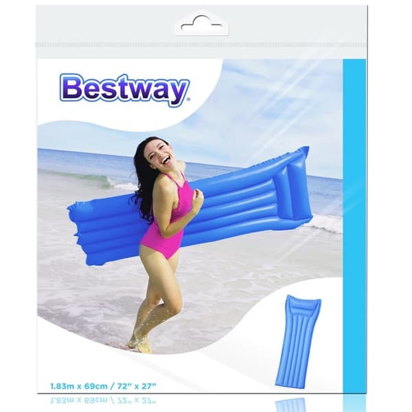 Bestway-Oppusteligstrandmadras183x69cm(blå)