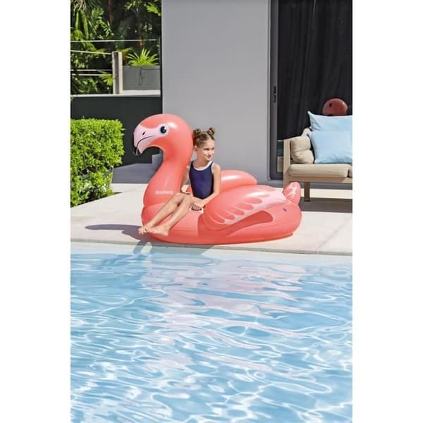 Rida på bouée - Bestway - Flamingo - 138 x 107 cm