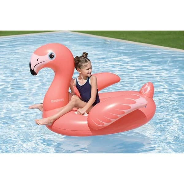 Rida på bouée - Bestway - Flamingo - 138 x 107 cm