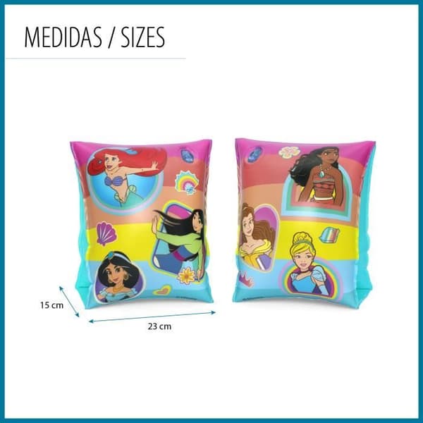 Uppblåsbara armband - BESTWAY - Disney Princesses - Dubbel luftkammare - 17x12 cm