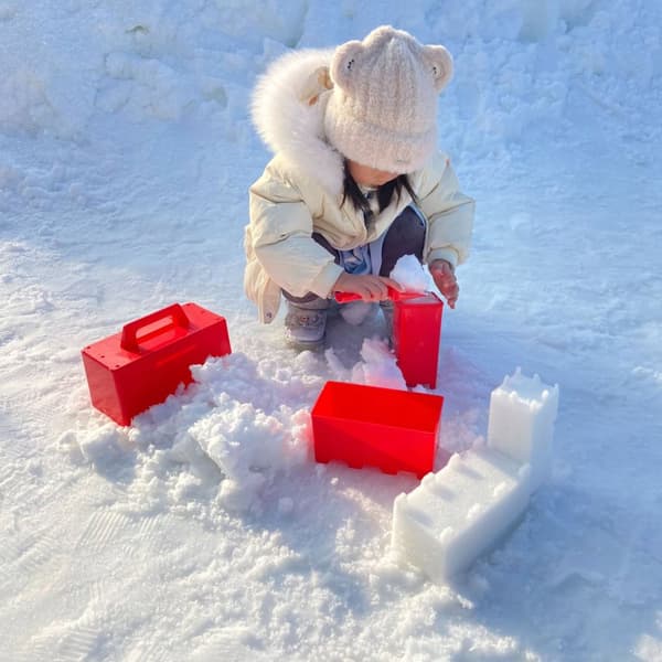 Formblock för sand SNÖTEGEL BYGG FORT SLOTT igloo FORMAR 4 st