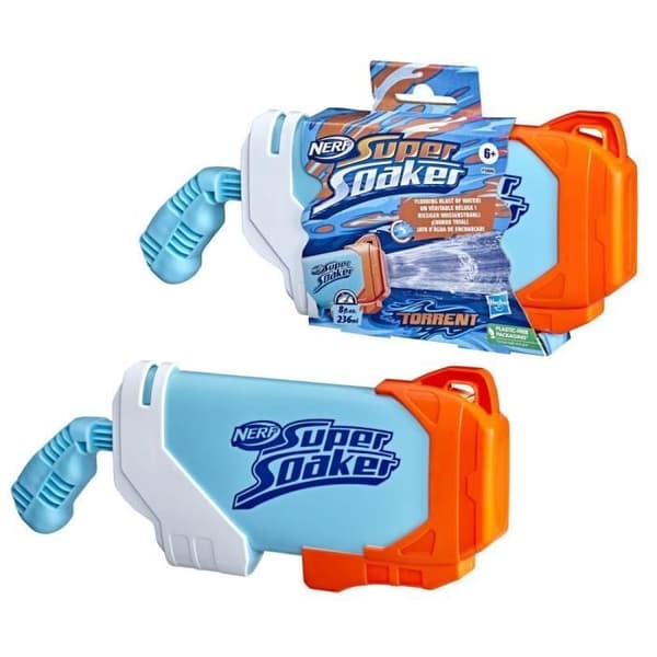 Torrent vattenbläster - NERF Super Soaker - strömmande vattenstråle - vattenspel utomhus