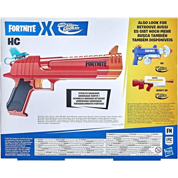 Nerf Super Soaker Fortnite HC Water Blaster, kraftfull vattenstråle, bevattningsspel utomhus för tonåringar och vuxna
