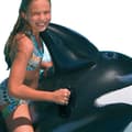 Miniatyrbild 2 av 3: Uppblåsbar Whale - FÄRG BABY - 193 cm - För pool och strand - Blandat