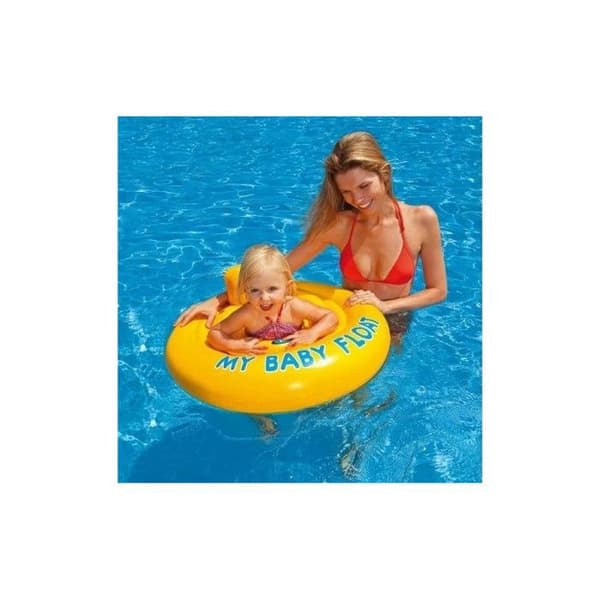Uppblåsbar babyboj - EMINZA - Intex flottör - Gul - Utomhus - 70 cm - PVC