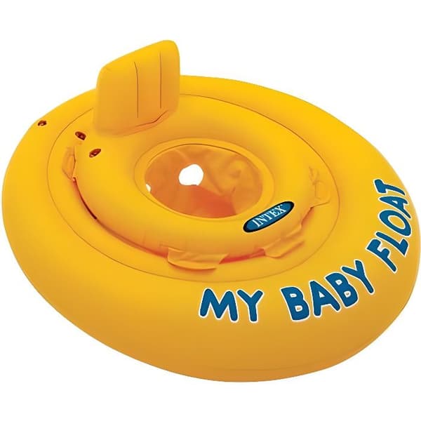 Uppblåsbar babyboj - EMINZA - Intex flottör - Gul - Utomhus - 70 cm - PVC