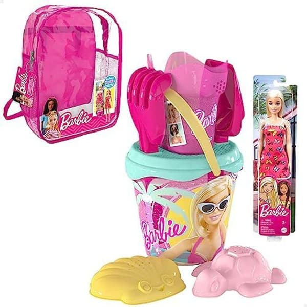 BARBIE Beach Toy - Hink, Rake, Spade - Vit - Halvtransparent - Ø18 cm - Barn - Blandat