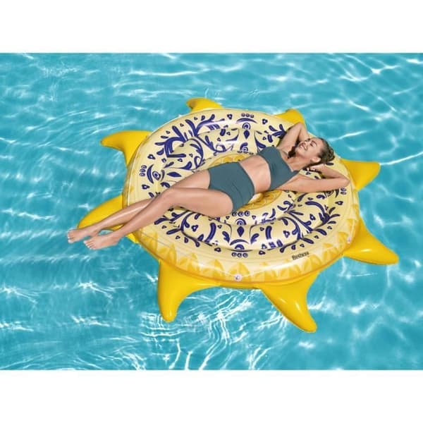 Båtgummi - Bestway - Sunny Sicily Island 2 - 171 x 89 cm - Orange - Vuxen