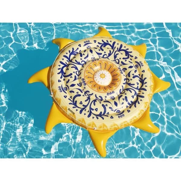 Båtgummi - Bestway - Sunny Sicily Island 2 - 171 x 89 cm - Orange - Vuxen