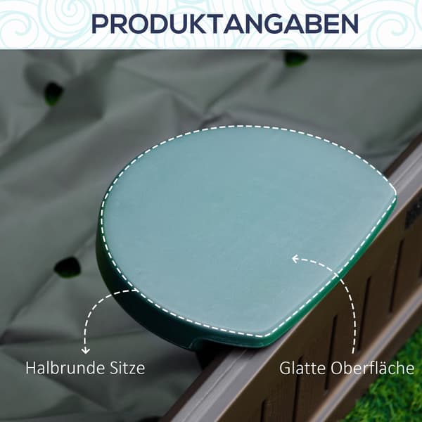 Hiekkalaatikko, tee se itse, Ø120x21 cm, ruskea