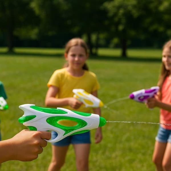 Vattenpistol Barn Futuristisk Modell Längd 20 cm Slumptäckfärg för Utomhusspel och Vattenstrider