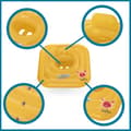 Miniatyrbild 3 av 6: Premium sittbuoy 1-2 år - 69 cm 14,888000 Gul