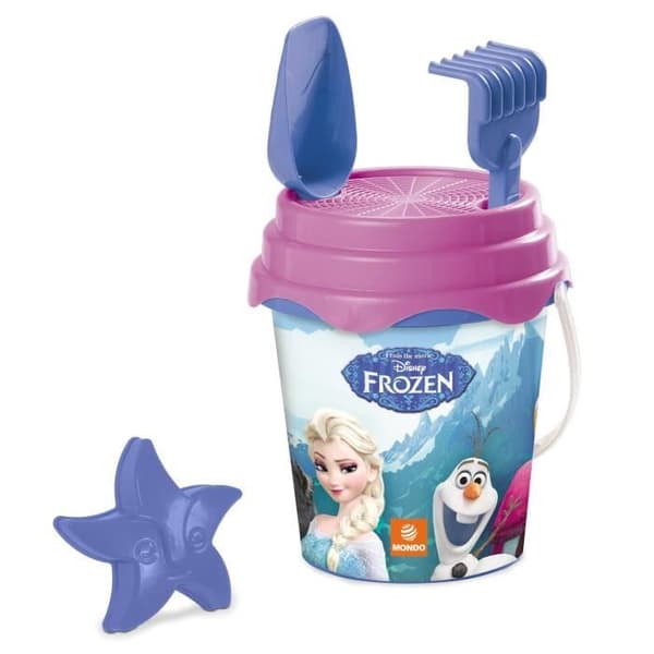 FROZEN Fylld hink - MONDO - 17cm - Strandtillbehör för tjejer från 3 år och uppåt