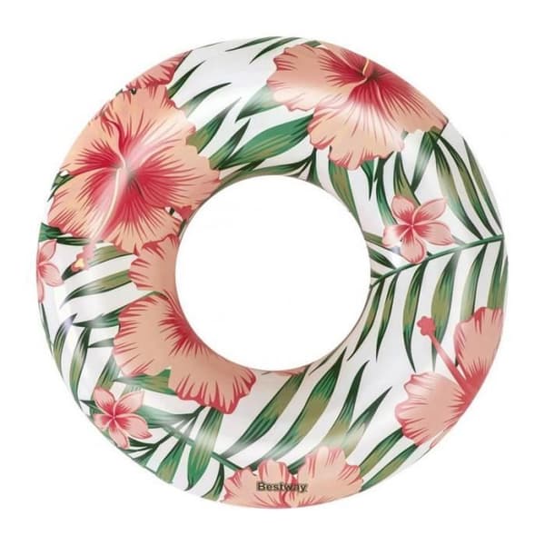 Uppblåsbar boj i tropisk stil - Bestway - Tropical Palms - Diameter 119 cm - För barn - 2 års garanti