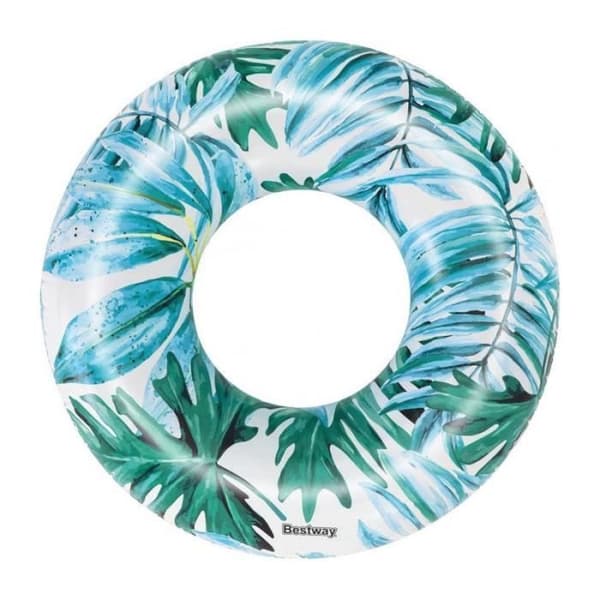 Uppblåsbar boj i tropisk stil - Bestway - Tropical Palms - Diameter 119 cm - För barn - 2 års garanti