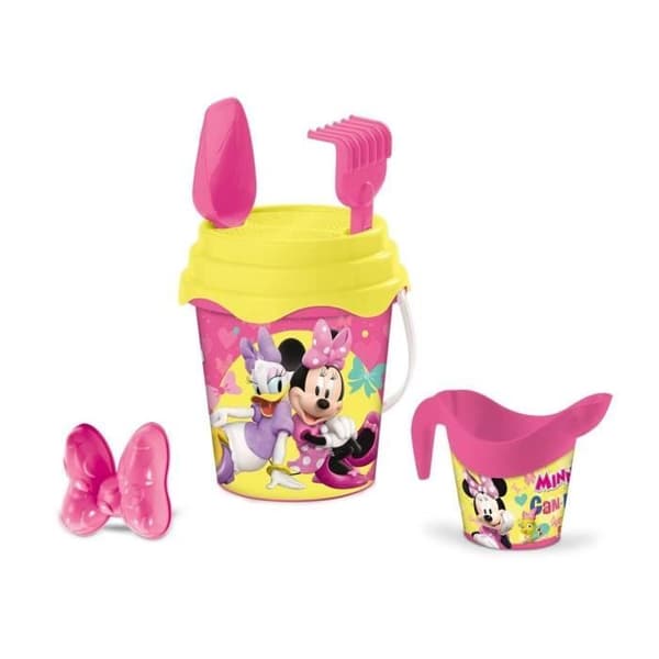 MINNIE - Komplett fylld hink - 17 cm - Strandtillbehör - Tjej - Från 3 år