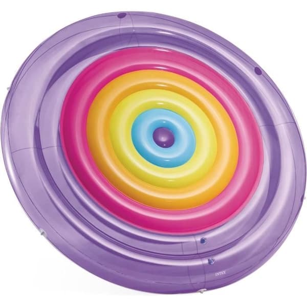 Uppblåsbar ö - Intex - Rainbow Fiesta Island - Regnbåge - 2,01 m - PVC